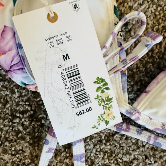 Chelsea & Violet Floral 2 Piece Swimsuit M - Picture 6 of 7